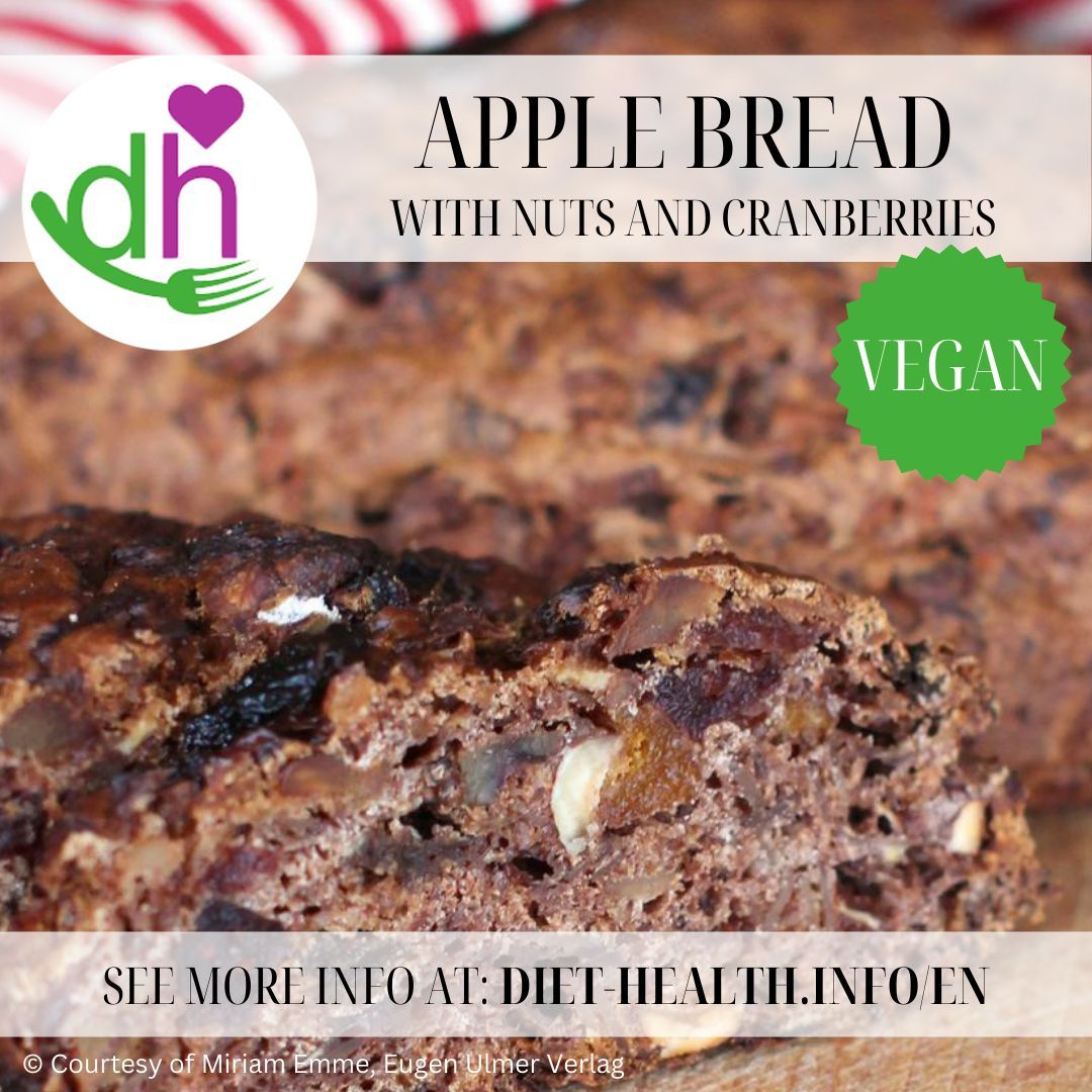 Diet_Health_en's tweet image. 👍 Sugar-free snacking is easier than you think. The #applebread contains no refined sugar, but gets its sweetness only from fruit &amp;amp; agave syrup. Dried fruits are great for adding sweetness to desserts as they contain lots of healthy vitamins &amp;amp; minerals.
buff.ly/3DDG2aU