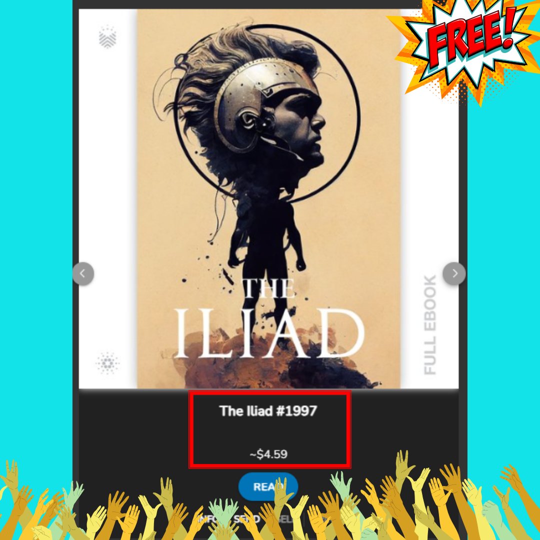 📢 FREE BOOK ALERT  🆓📕

OGBOOKCLUB is giving away a FREE copy of The Iliad

1. Like &amp; Repost
2. Follow

Winner announced in 48 hours! ⏳
#Giveaway <a href="/book_io/">Book.io</a>