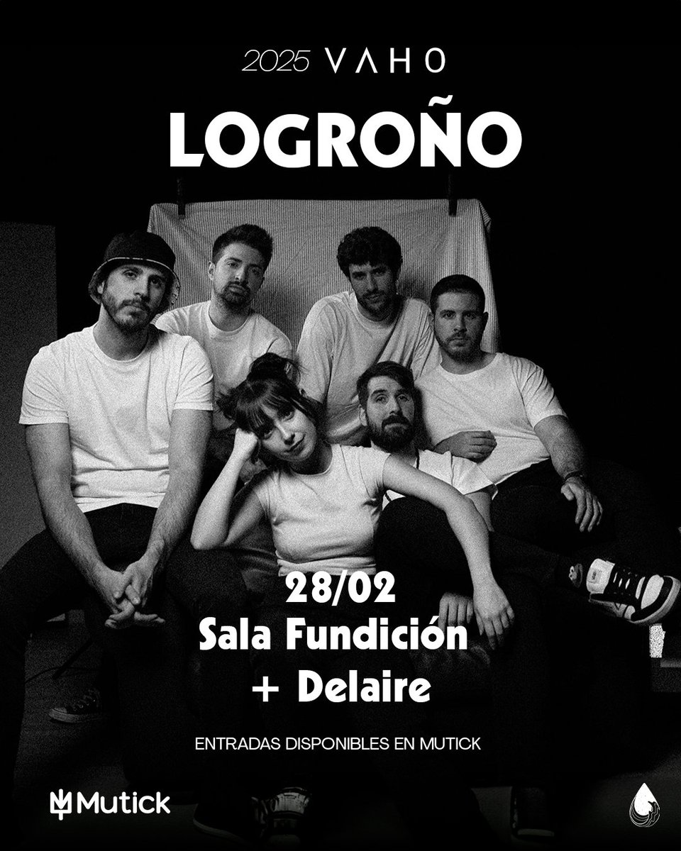 No hemos podido tener mejor forma de empezar el año. LOGROÑO, QUEDAN SOLO 7 ENTRADAS. 

Estamos flipando, va a ser increíble, mil gracias!

Últimas entradas: woutick.es/?busqueda=vaho