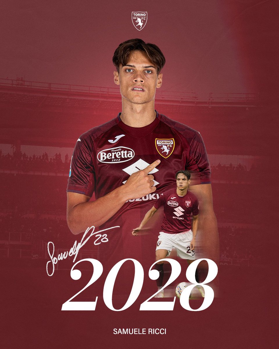 Ricci2️⃣0️⃣2️⃣8️⃣

Rinnovo di contratto per Samuele Ricci ✍️🐂