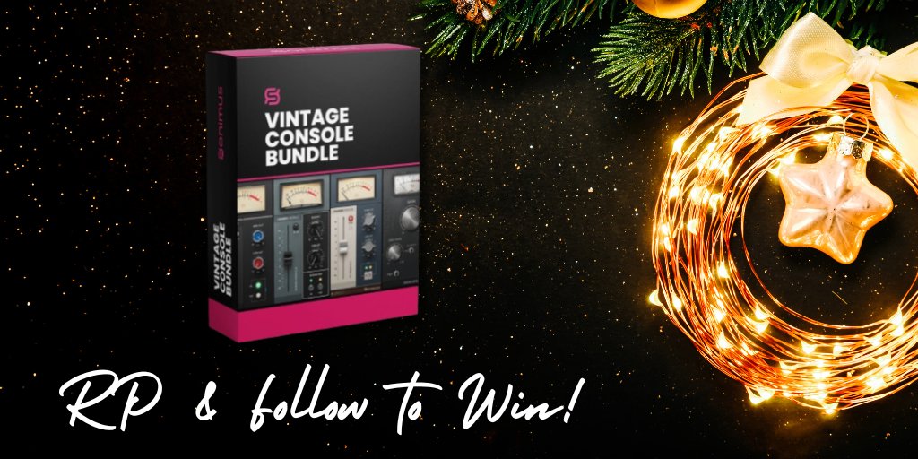 REPOST &amp; FOLLOW <a href="/plugindeals/">Plugin Deals 🔌 💵</a> and <a href="/SonimusAudio/">Sonimus Audio</a> to WIN the Vintage Console Bundle offered by Sonimus Audio 🎅

🎄 sonimus.com

1 Winner chosen January 3