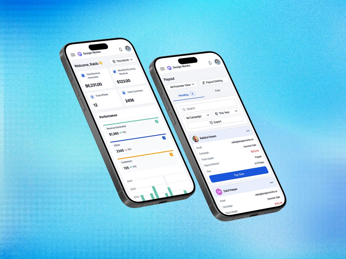 imnomandigital's tweet photo. Affiliates, meet the app designed to make earning easier!
This App focuses on
- seamless usability,
- modern aesthetics, and
- high ROI for affiliate marketers.
📩 Reach us: hello@designmonks.co
Explore more: Link in comment👇
#DesignMonks #UXDesign #affiliateapps https://t.co/GeobCzPT5M