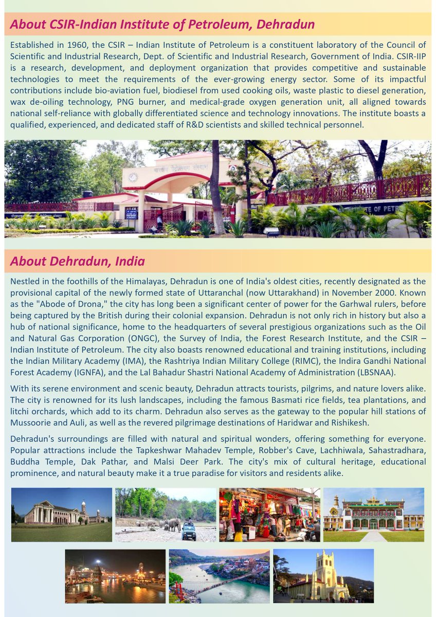 Delighted to announce and invite submissions for SEFCO 2025 (Shaping the Energy Future: Challenges &amp; Opportunities) to be held at CSIR-IIP, Dehradun from 23rd to 25th April 2025. Registration link: lnkd.in/d8K8Wwfd
For more details, please visit: lnkd.in/dYQRDNaS