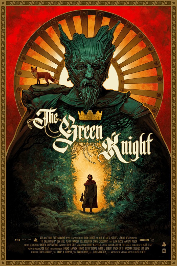 Sir Gawain and the Green Knight is a good tale for Yuletide and New Year
(here’s an alternative film poster from CA Martin)