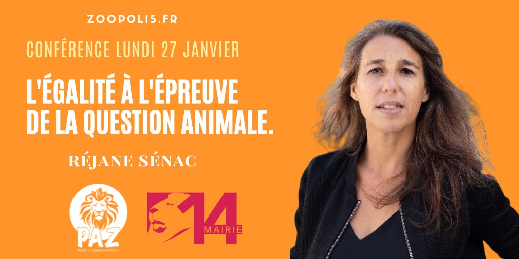 Amandine Sanvisens (@amandinesanvi) on Twitter photo PAZ organise une conférence suivie d'un échange avec <a href="/RejaneSenac/">Réjane Sénac</a> : L'égalité à l'épreuve de la question animale.
Je remercie la Mairie du 14e pour la salle.
Entrée libre et gratuite.
facebook.com/events/9606635… PAZ organise une conférence suivie d'un échange avec <a href="/RejaneSenac/">Réjane Sénac</a> : L'égalité à l'épreuve de la question animale.
Je remercie la Mairie du 14e pour la salle.
Entrée libre et gratuite.
facebook.com/events/9606635…