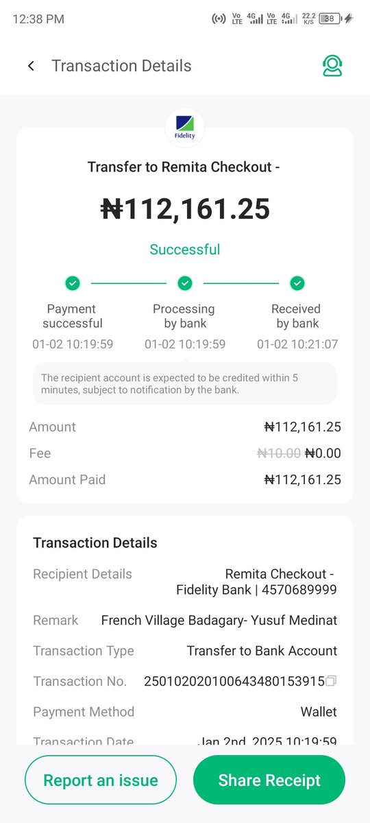 AOJohn4's tweet photo. @RemitaNET I made a payment through Remita to the French Language Village Badagary portal; I was debited and also showed a successful transaction, only to find out that it was not reflected on the French Village Badagary portal. Please kindly help me out it is urgent. RRR.311179056185. https://t.co/JF2Nl1KKcT