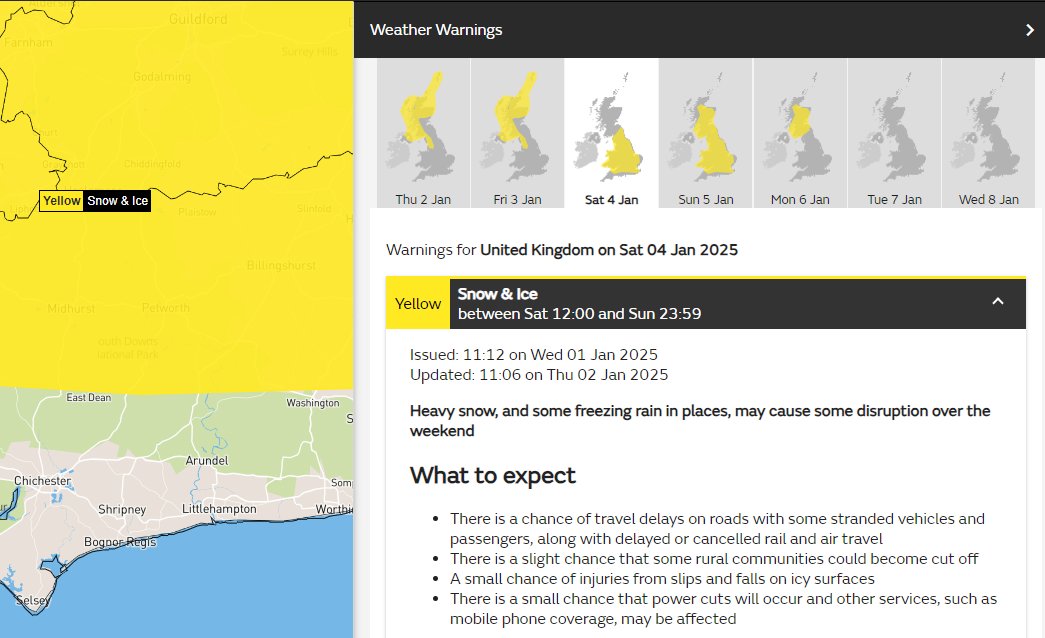 MREATLO's tweet photo. ⚠️The @metoffice have issued a Yellow Snow &amp; Ice Weather Warning which includes the upper river #Arun catchment. 
⚠️Slippery conditions after snow/rain are common along riverside public rights of way.  
⚠️Please remember to take extra care if you are riverside.
@EnvAgencySE https://t.co/klz7iDZJbA