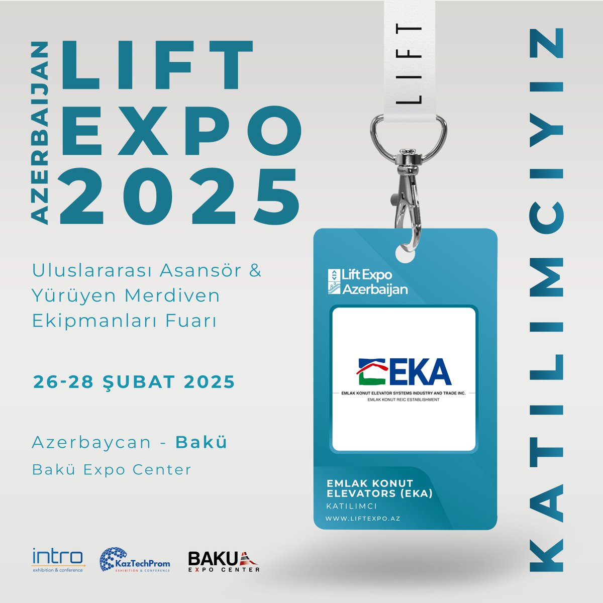 intro_fair's tweet image. 26-28 Şubat 2025 tarihleri arasında Polonya Varşova’da gerçekleşecek olan Lift Expo Poland, Uluslararası Asansör ve Yürüyen merdiven ekipmanları fuarında &quot; &quot;EKA&quot; Emlak Konut Asansör“ yerini aldı.

#ıntrofair #IntroExhibitionConference #liftexpo2025 #azerbaycan #baku #azerbaijan