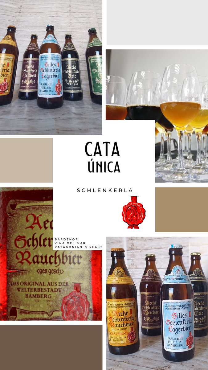 Prepárate para descubrir el alma de las cervezas ahumadas con una cata exclusiva de Schlenkerla, la icónica cervecería de Bamberg. Oportunidad única para sumergirte en la historia, los aromas y los sabores que han conquistado a los amantes de la cerveza alrededor del mundo. 🍺✨