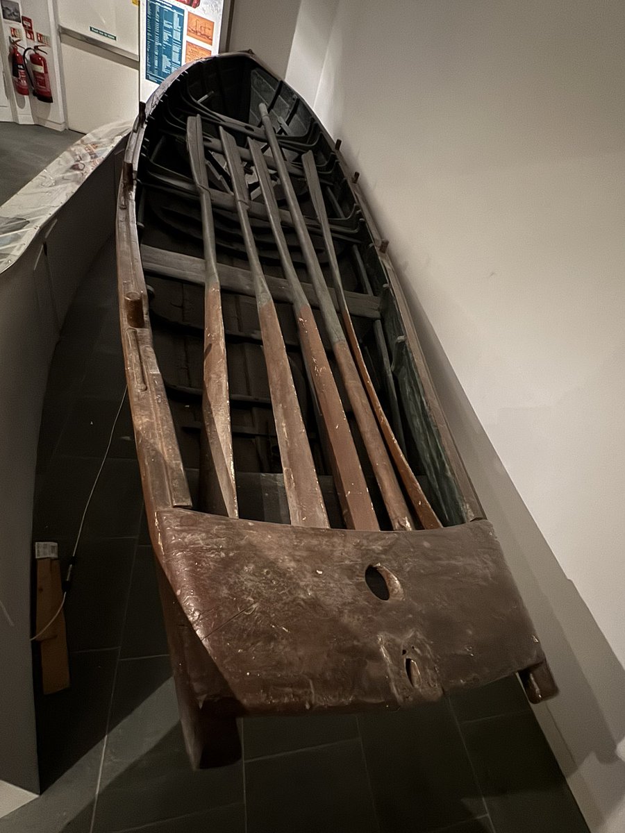 The boat in which Grace Darling &amp; her father, the local lighthouseman, made their attempt to rescue the crew of the SS Forfarshire, shipwrecked off the Farne Islands in September 1838. 

They made 2 trips in terrifying conditions, &amp; rescued 9 survivors from a wave-lashed rock.