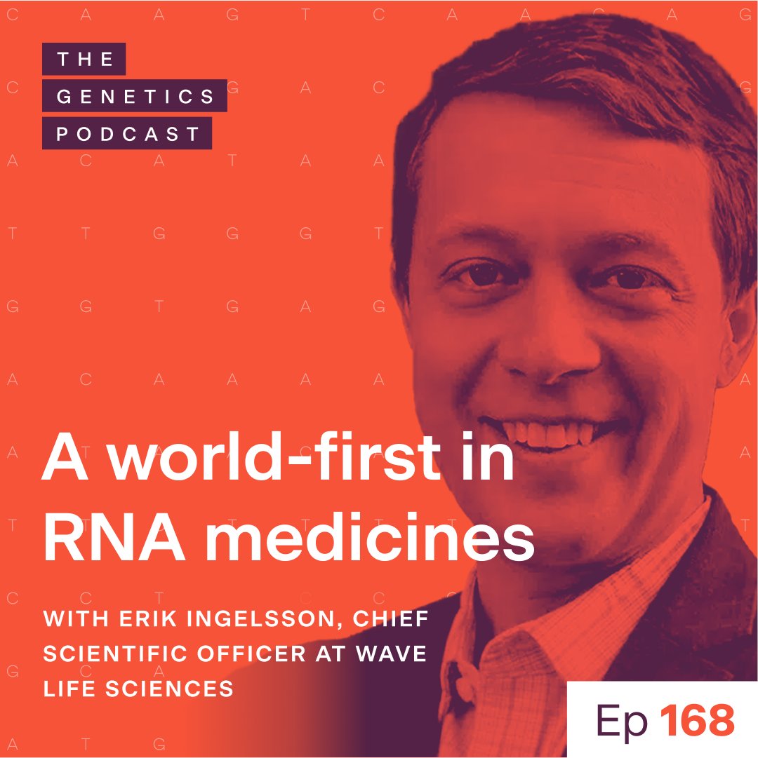 Episode 168 of #TheGeneticsPodcast is live! 🚀

In the first episode of 2025 we’re joined by Erik Ingelsson, Chief Scientific Officer <a href="/WaveLifeSci/">Wave Life Sciences</a>, who walks us through the company’s world-first discovery in #RNA therapies.

Tune in here👇

🎧pod.fo/e/298920