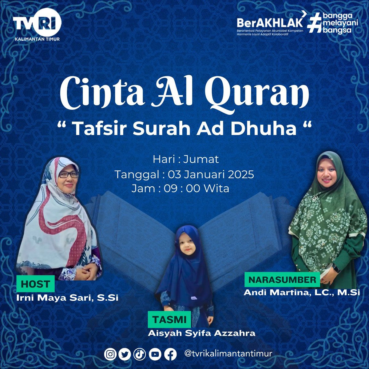 TVRIKALTIM_'s tweet photo. Tafsir Surah Ad Dhuha

Selengkapnya hanya di Cinta Alquran 

#alquran 
#cintaalquran
#tvrikaltim 
#kalimantantimur https://t.co/4O0p6WrTqW