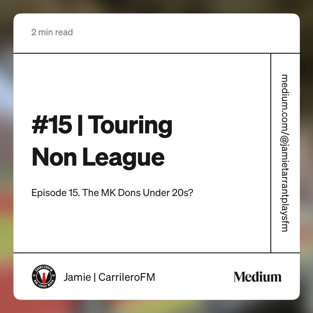 JamieTarrant's tweet photo. TOURING NON LEAGUE - Episode 15. Things have picked up after a humiliating 6-1 opening day defeat, but it’s a strange league to be a part of, that’s for sure! ✍🏼 #FM24 https://t.co/KnSY7vVRxY | https://t.co/izqhiGABnG
