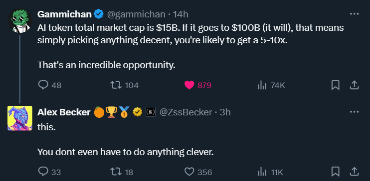 Mindmaxxing's tweet photo. Just buy the ticker $naval already.

- $3.7m MC
- Chad dev (@BoredElonMusk) with huge connections
- Main character in ai metaverse meta (@EdisonMetaverse and @project_89)
- Will trade @Polymarket

A 10x puts this at just $37m, but we all know the top ai agents will be in the billions. Mid tier in the hundreds of millions. 

Sorry, it doesn't get easier than this. 

@patchworknaval