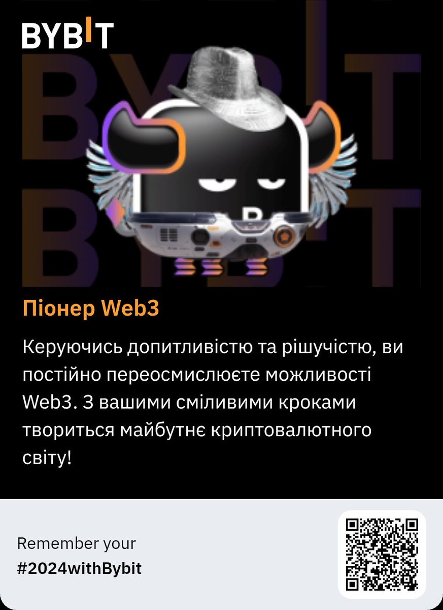 Sav4ukO's tweet photo. Показати мою статистику за 2024 рік на Bybit #2024withBybit https://t.co/3t2HJ4g5pC https://t.co/EoqlNTmLpd