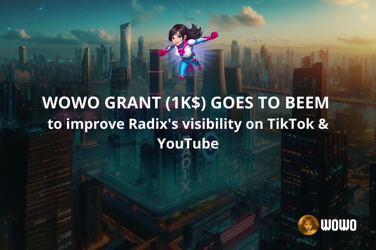 🚨WOWO GRANT ANNOUNCEMENT🚨

<a href="/beemdvp/">beem</a>, the man who is always cooking to advance the ecosystem, recently started with short video's to increases the visibility of the ecosystem on socials like TikTok. 

To accelerate that, the WOWO grant will go to Beem! With a 1K$ budget, he is