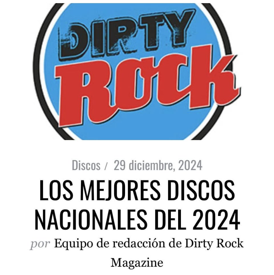 Negaciones que afirman…
#LõBISON en los discos del año de #dirtyrockmagazine. Aquí va la reseña que hizo #miguellopez, uno de los referentes del periodismo musical, para #dirtyrock sobre el disco. Salud! 

Reseña👉 dirtyrock.info/2024/12/lobiso…?