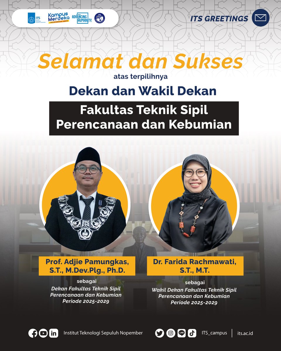 its_campus's tweet photo. #ITSCampus
#ITSSurabaya
#ITSWorldClassUniversity
#FSAD #FTIRS #FTSPK #FTK #FTEIC #FDKBD #FV #SIMT #FKK #SekretarisInstitut
#Direktorat #Unit #Perpustakaan #Kantor https://t.co/gQEKmnWOro