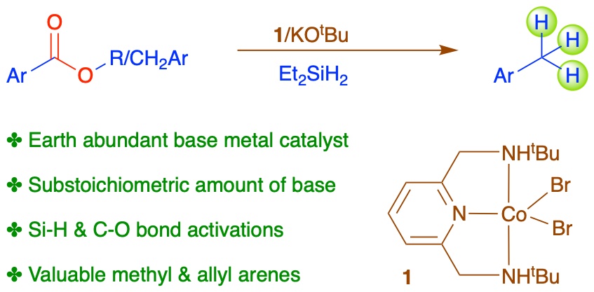 Guna Catalysis Lab (@gunalab) on Twitter photo Happy New Year 🎇
Glad to share our recent publication, ''Cobalt-Catalyzed Reduction of Esters to Alkanes'' in <a href="/ChemCommun/">Chemical Communications</a>.
Hearty Congratulations to Mr. <a href="/ManasSahu1995/">Manas Kumar Sahu</a> and Dr. Sandip.
pubs.rsc.org/en/content/art… Happy New Year 🎇
Glad to share our recent publication, ''Cobalt-Catalyzed Reduction of Esters to Alkanes'' in <a href="/ChemCommun/">Chemical Communications</a>.
Hearty Congratulations to Mr. <a href="/ManasSahu1995/">Manas Kumar Sahu</a> and Dr. Sandip.
pubs.rsc.org/en/content/art…