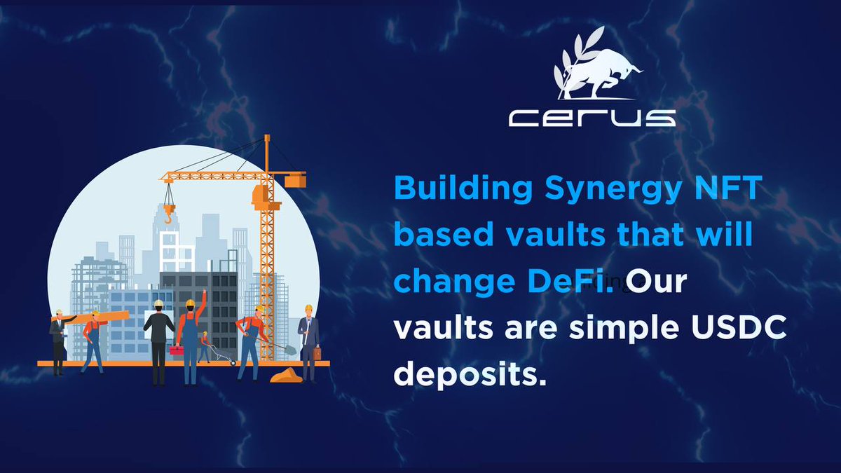 2025 is for builders, and CERUS will lead the charge! 🚀

We’re onboarding the next billion with Synergy NFT-based Vaults:
🔹 Simple USDC deposits or withdrawals,
🔹 Auto-compounding yields for effortless growth,
🔹 Managed positions designed for everyone.

This is DeFi