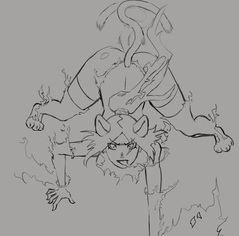 DorgorART's tweet photo. yoruichi sketch https://t.co/bqxR5BZBjz