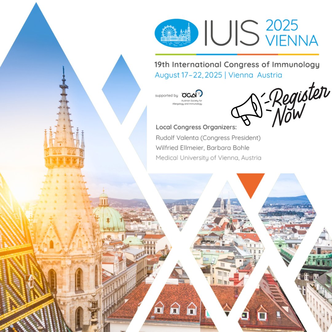 Help us spread the word! Registration and abstract submissions for #IUIS2025 are OPEN! 

Join us in Vienna, Austria from August 17-22, 2025!

Learn more and register at: iuis2025.org!