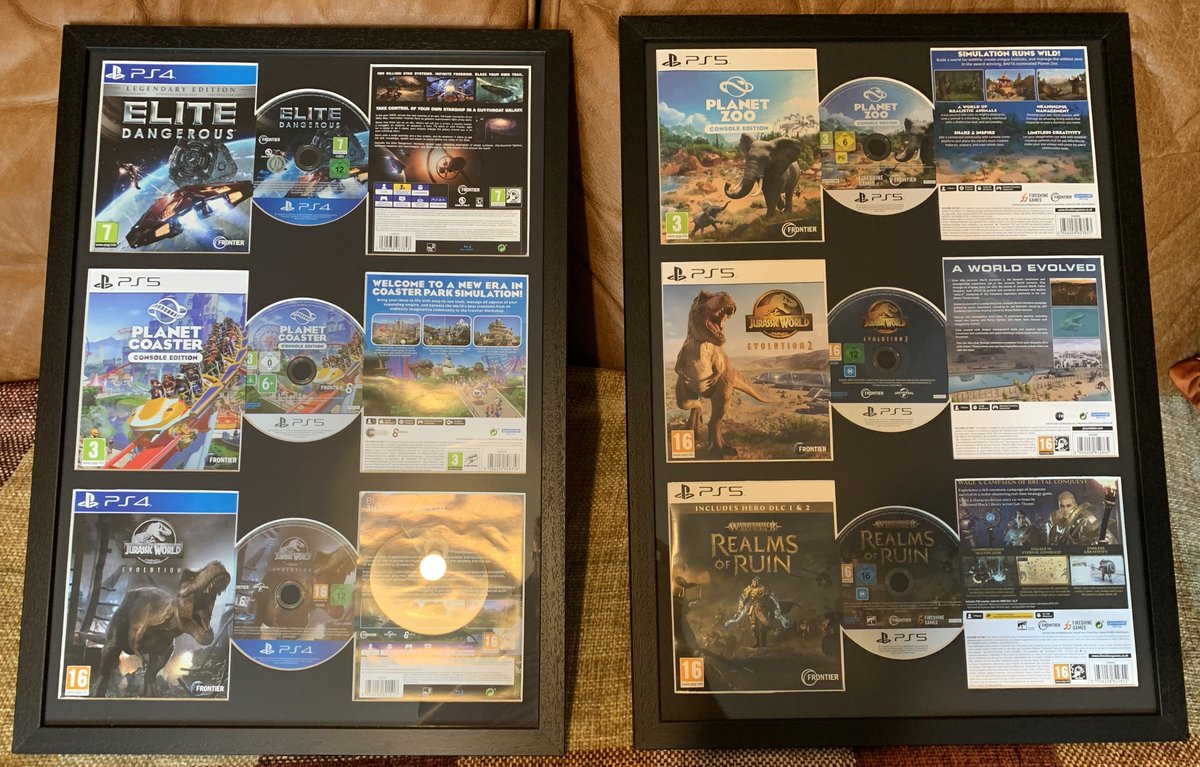 Super useful for the inevitable - "Oh you work in video games? Which ones?" when hosting folk. My Frontier career up on display! Lots of fond memories 😊