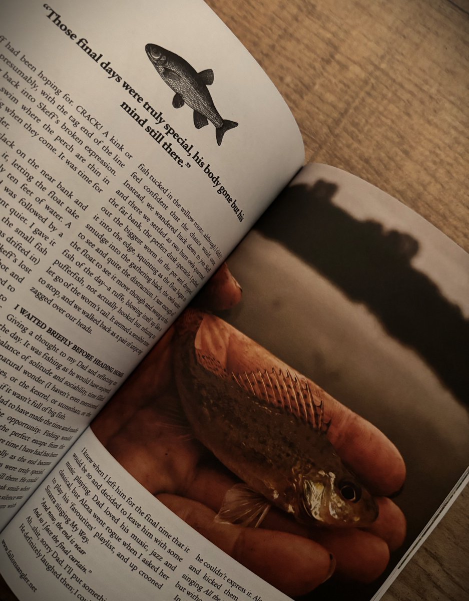 fallonsangler's tweet image. 'I have no idea if Dad caught anything that day because that was the point he always fell about laughing.'
Kevin Parr comes to terms with his father's passing by fishing in his footsteps...
To purchase Issue 36 or subscribe, visit -  fallonsangler.net/shop/