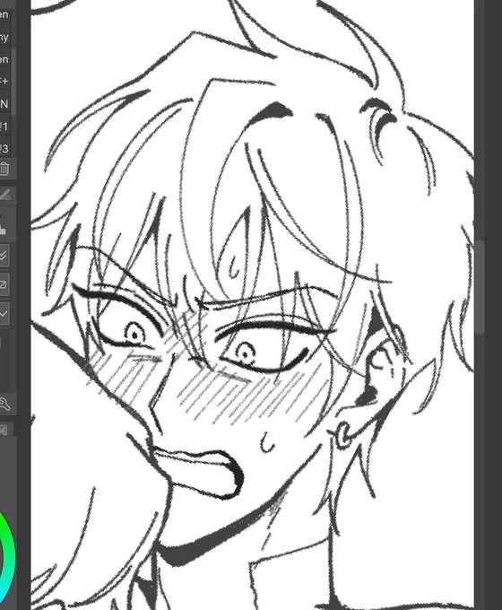 drawing blushing till is fun, will upload the comic next Saturday ✌🏻#wip 