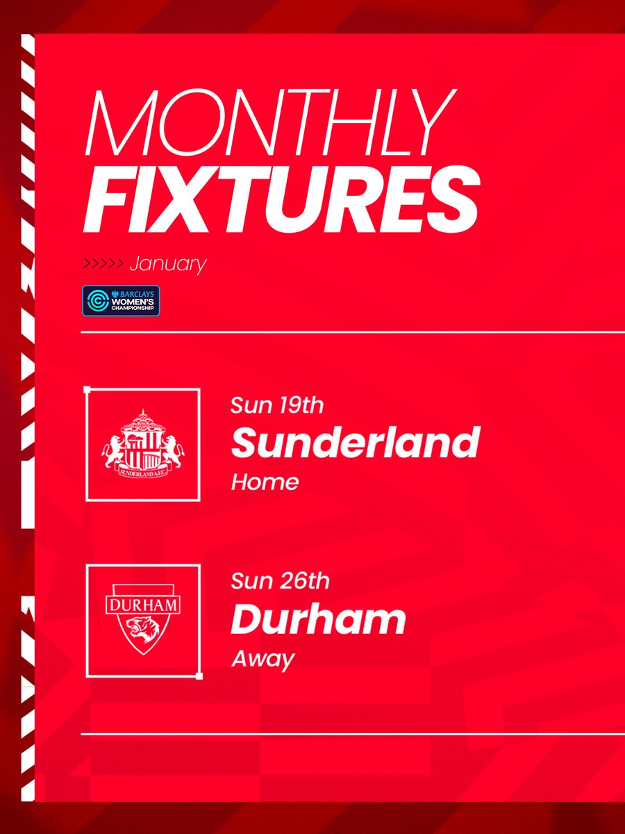 Our first #BarclaysWC fixtures of the year 🔜