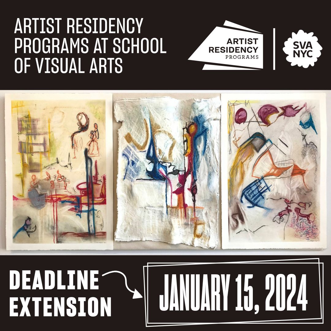 SVA_Residencies's tweet image. We're extending our deadline to January 15! Join The Artist Residency Project in the new year and transform your work with an international cohort of artists. Featured art by Rosi Di Meglio. 🖤

l8r.it/IZ50

#artistopportunities #artistresidency #opencall