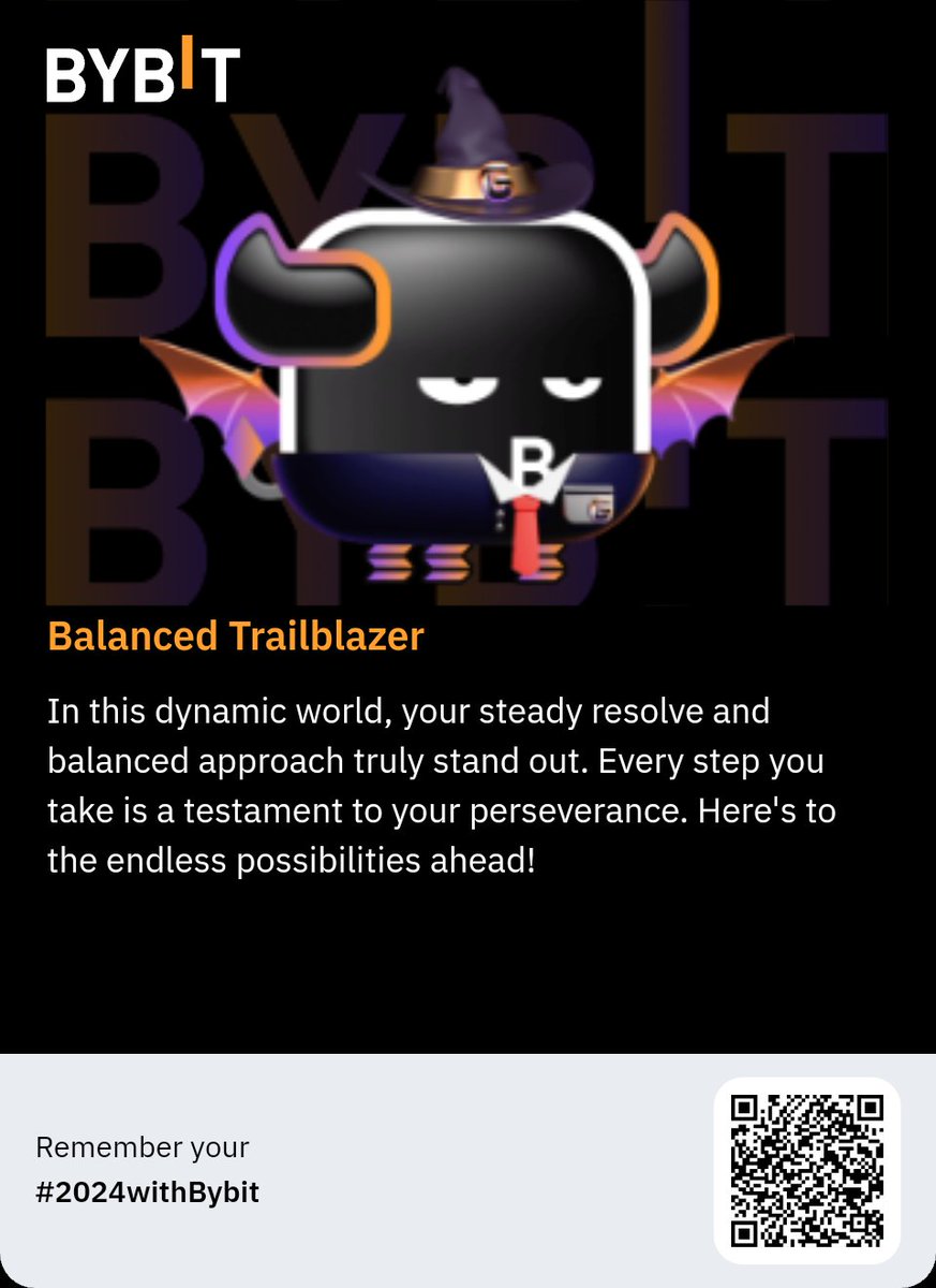 Clverz_'s tweet photo. Unveil My 2024 Bybit Recap #2024withBybit https://t.co/Be06JKvo3t https://t.co/hd1FVrRW6K