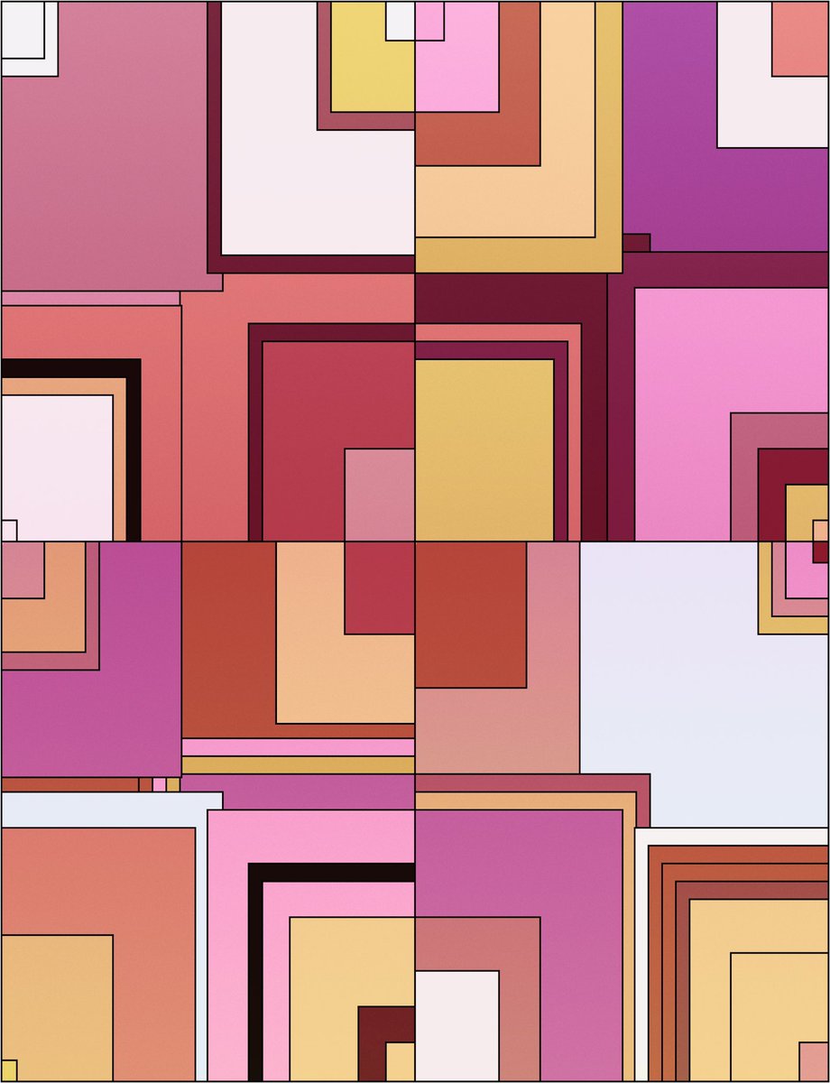 ohnahji's tweet photo. Ok GM! Rodeo and the #genuary2025 prompts has us in our p5js bag again.

Day 2: Layers Upon Layers 🤩🏆 https://t.co/VqdsbOAYhe