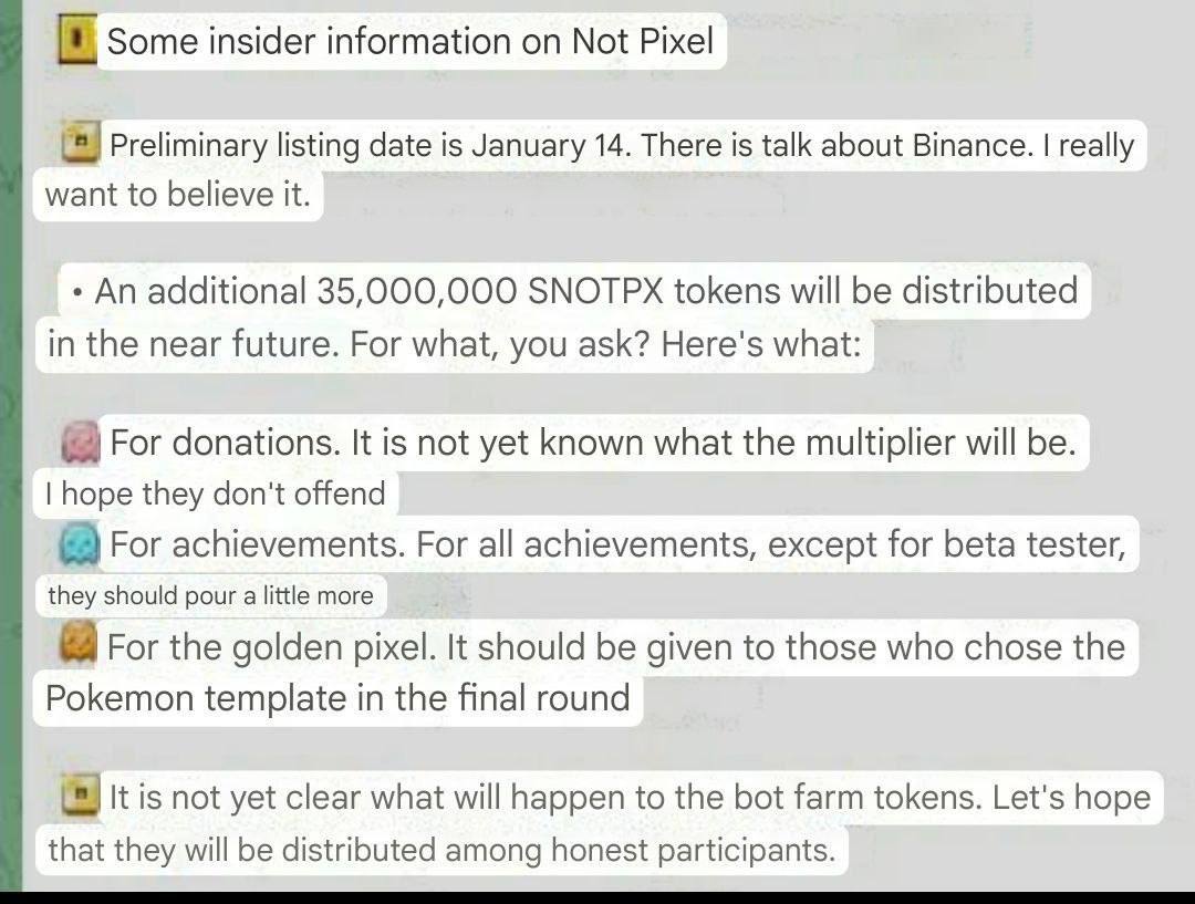 aminexton's tweet image. Insider News (not pixel)
@notpixelx @thenotcoin   

#Notpixel $px $seed #Nodepay