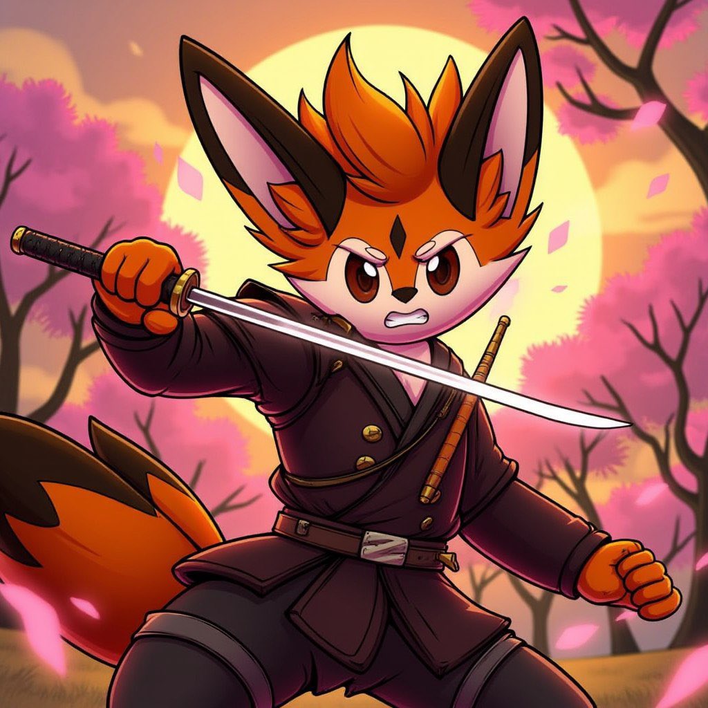 C_APAAA's tweet photo. Honor 4ever ! Foxy in samurai vibes hits hard π€©π₯π₯π₯@FoxyLinea #FoxyLineaAI https://t.co/NlQWje3okK