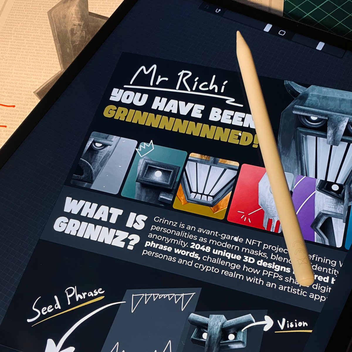 EpikNFT's tweet image. Call me crazy, but I'm hand-writing each exclusive @grinnznft gtd whitelist invitation myself.

Expect a DM from me anytime ⦿⦿

GRINNNNNZ