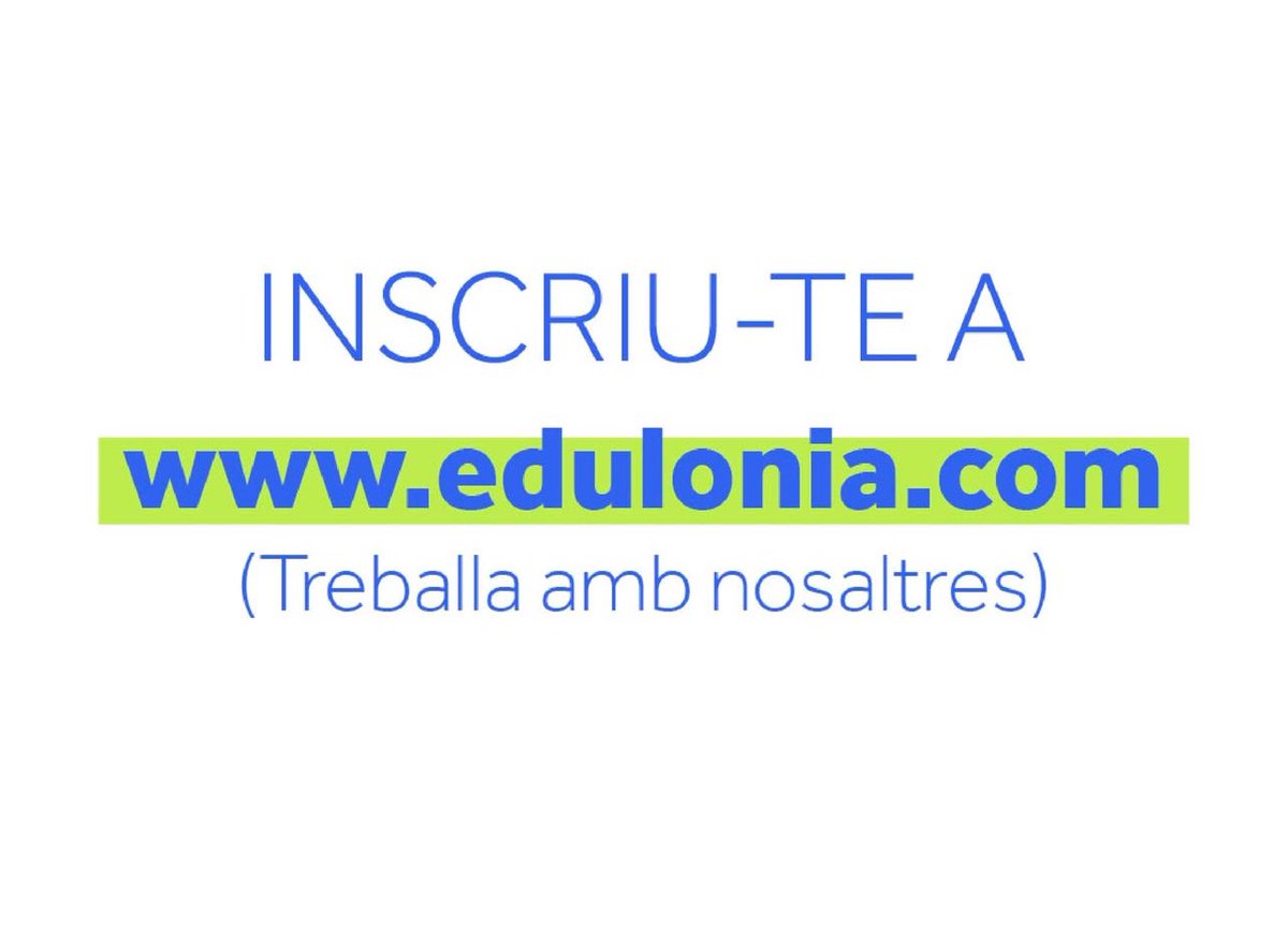 Edulonia's tweet image. 📢 Uneix-te a la família d’Edulònia! Busquem monitors/es per a la temporada 2025! 🌟 T'esperen aventures úniques!
🔗 Treballa amb nosaltres: edulonia.com 
📞 Dubtes? Contacta’ns: 677 15 30 45 o rrhh@englishsummer.com
#Feina #Monitors #Lleure #Educació #Colònies