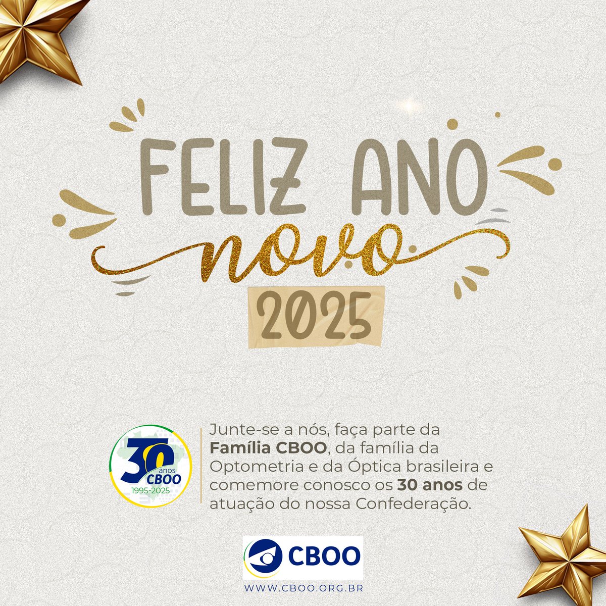 A CBOO deseja um feliz ano novo e junte-se a nós, faça parte da Família CBOO, da família da Optometria e da Óptica brasileira e comemore conosco os 30 anos de atuação do nossa Confederação.

#anonovo #cboo #optometria #optica #anonovo #202
