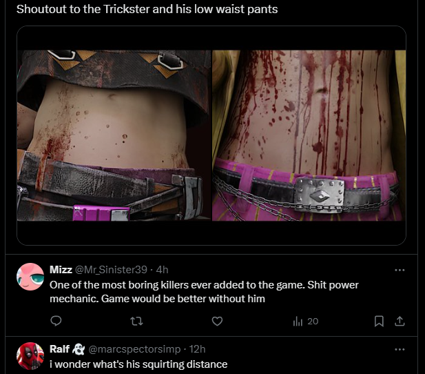 GlamrockJiWoon's tweet photo. There's 2 types of people who play Dead by Daylight https://t.co/KsM1CYOeSt