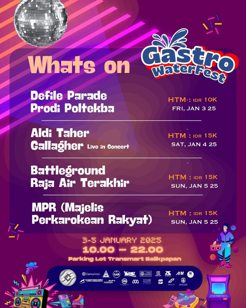 Humas_Poltekba's tweet photo. 🌊🔥 Gastro WaterFest 2025 siap mengguncang Balikpapan! 🎉
Nikmati parade spektakuler, konser seru, dan battleground epik!
📅 3-5 Januari 2025
📍 Transmart Balikpapan
🎟️ Tiket mulai 10K!
Jangan sampai ketinggalan, ini bakal jadi festival paling keren di awal tahun! 🚀 https://t.co/fjzPTMkzDI