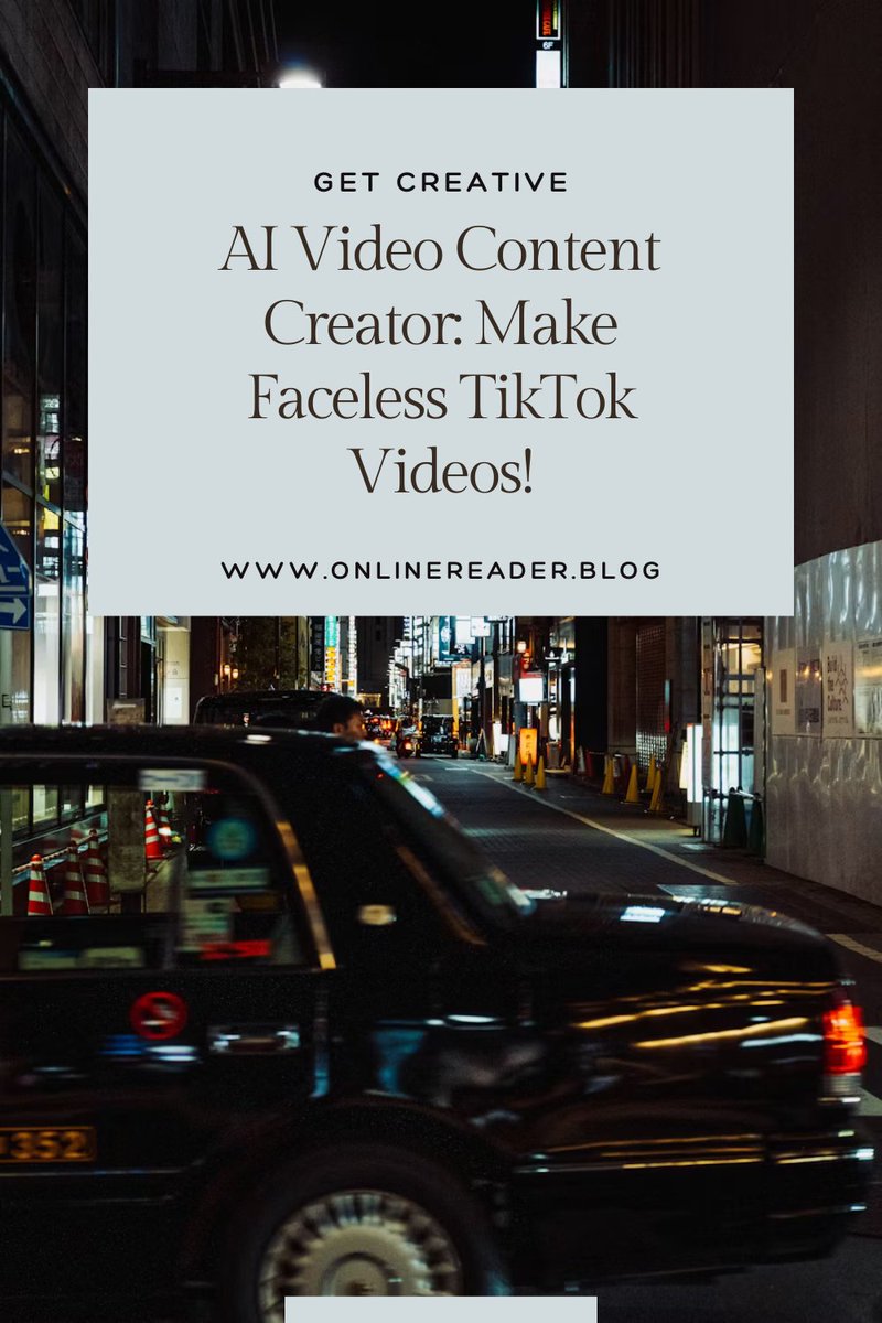 onlinereadblog's tweet image. Create stunning faceless TikTok videos with InVideo’s AI tools. Simplify video creation and grow your audience