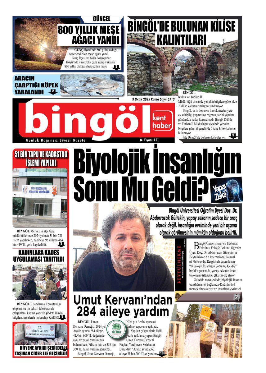 Bingöl Kenthaber Gazetesi (@bingolkenthaber) on Twitter photo 