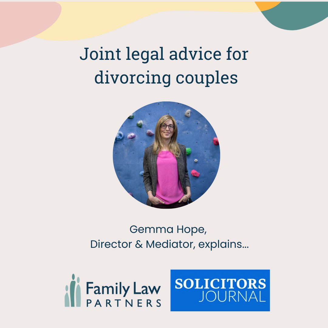 In an article in <a href="/SolicitorsJrnl/">Solicitors Journal</a>, @Gemlegal discusses the increase in divorcing couples seeking out more amicable solutions to their separation and the evolution of the legal profession to meet that need. Read more here: solicitorsjournal.com/sjarticle/join… #Agreeable #Divorce #Solutions