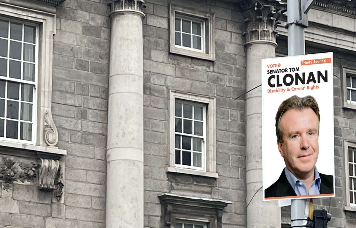 Calling All Trinity Seanad Voters! - Vote Senator Tom CLONAN No1! Your Independent University Senator 🦮🦮