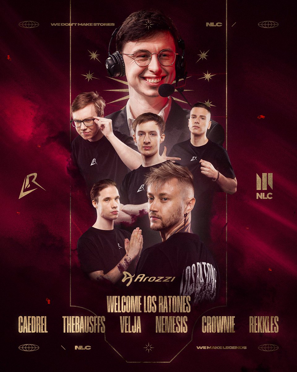 NLClol's tweet photo. It's with great excitement that we welcome @LosRatoneslol as the last addition to the NLC Division!

The team will bring some highly familiar faces to the league to compete in the 2025 season👇