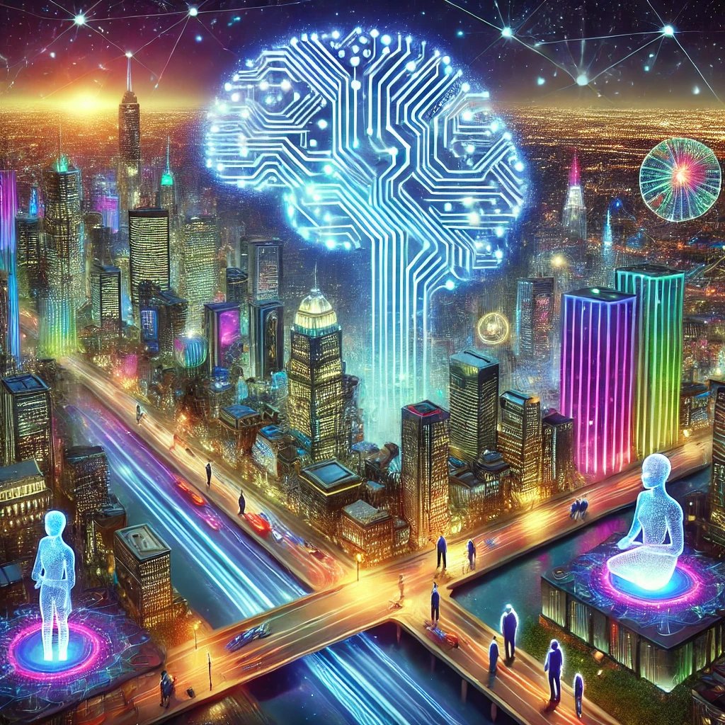 denisok72's tweet photo. 🤖✨ The future isn’t a distant dream—it’s being built one algorithm at a time. 🌍💡 From AI-driven cities to boundless innovation, the possibilities are endless. What will you create in this new era? 🚀 #AI #Innovation #FutureUnleashed https://t.co/zJlrVuBA0M