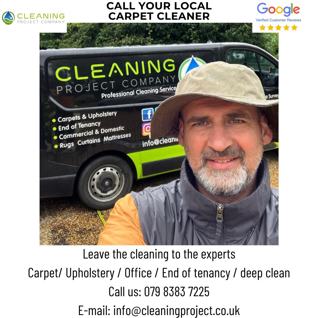 CleaningProjec1's tweet image. WELCOME TO CLEANING PROJECT COMPANY
The local choice – we are a fully insured and qualified family business that is able to handle 
1. CARPET CLEANING
2. UPHOLSTERY &amp;amp; SOFA CLEANING
3. END OF TENANCY CLEANING
4. DEEP – MOVE ON – SPRING - ONE OFF CLEANING
5. OFFICE CLEANING