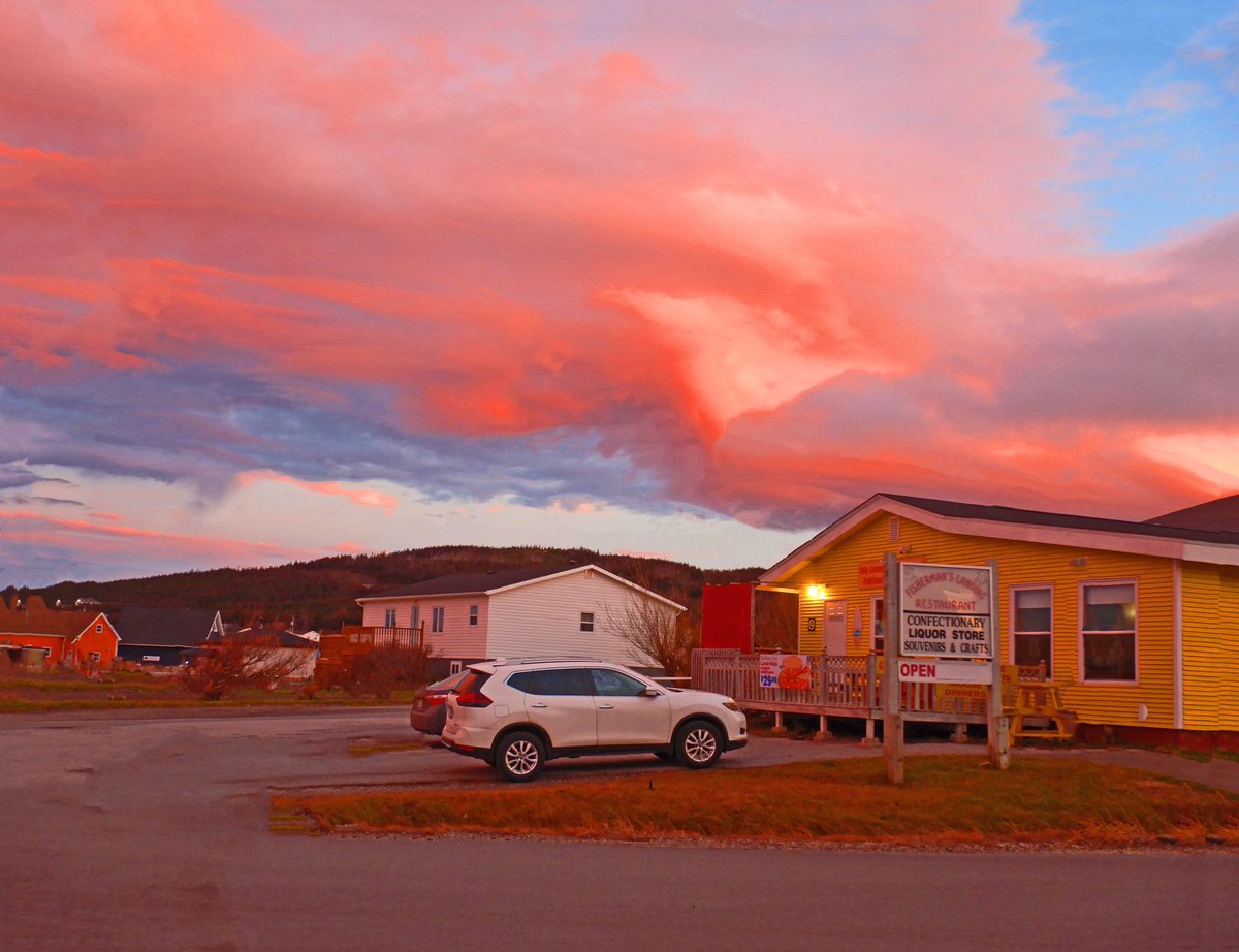 The restaurant where I meet the boys for coffee in the early morning sunrise. I have never experienced January here with no snow. It is simply unheard of. A few days ago in Labrador the temperature broke every record by being 20 degrees C higher than it normally should be.