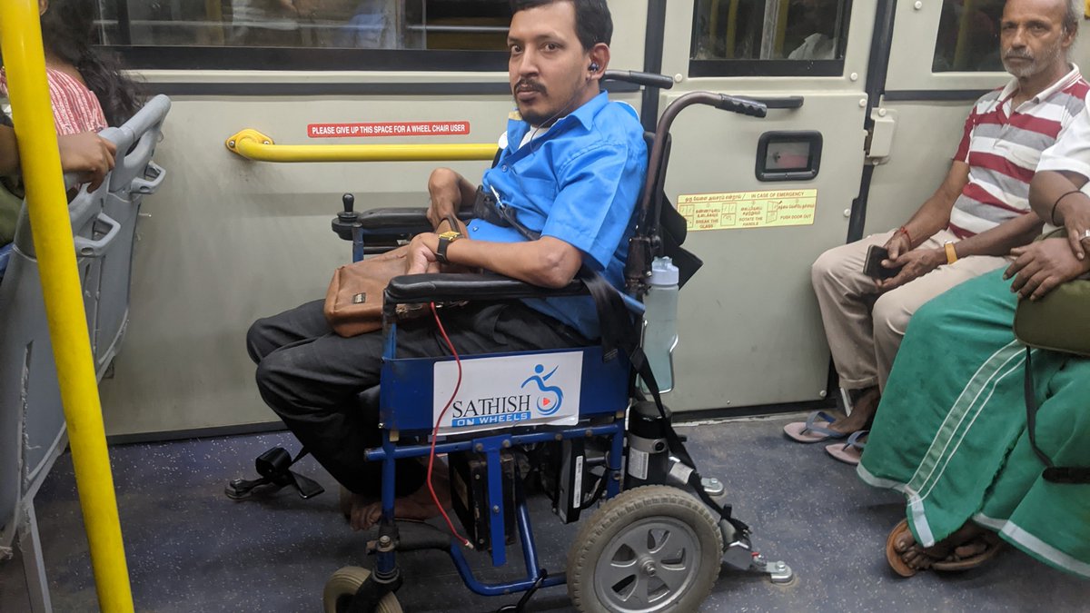 SathishOnWheels's tweet photo. Day 1 of the Year 2025 started with Travelling on MTC Low Floor Accessible Bus 🚌

#SathishOnWheels #InclusionMatters #LastMileConnectivity #PublicTransport #UniversalAccessibility #Bus4All #MTC #BusTransport #LowFloorBus
@THChennai @timesofindia @sunnewstamil @PTTVOnlineNews https://t.co/zzwpGjkjIr