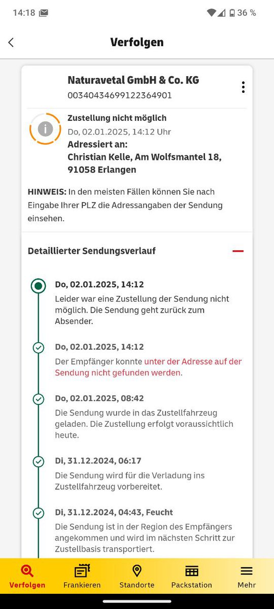 Seit fucking 9(!) Jahren wohne ich hier
Seit fucking 1,5 Jahren bestelle ich bei dem Shop mit hinterlegter Adresse

Und dann ist <a href="/DHLPaket/">DHL Paket</a> auf einmal nicht mehr in der Lage mich zu finden.... Die Paketzusteller werden echt immer schlechter.
Bezahlt eure Leute endlich anständig
